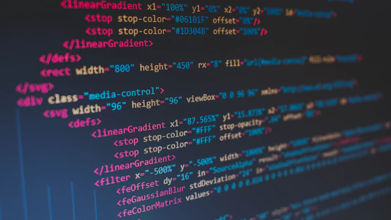Programmcode auf einem Bildschirm