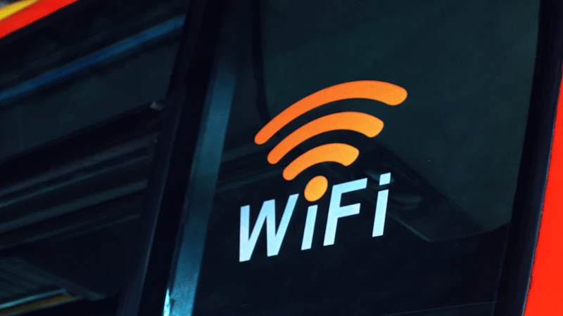 Leuchtendes WLAN-Symbol